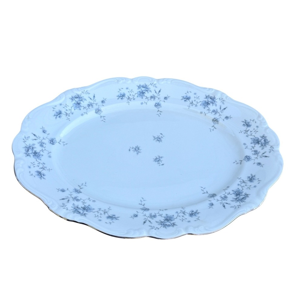 Johann Haviland Blue Garland Bavaria Germany 15 Inch Oval Serving Platter